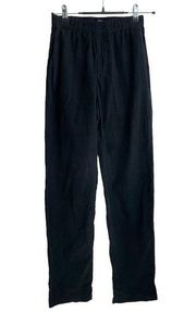 CP Shades Straight Leg Black Cotton Corduroy Pullon Pants Women Size XS Relaxed