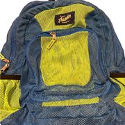 Austin trading co blue and yellow mesh backpack