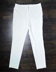 MNG Collection White Skinny Leg Darted Trousers