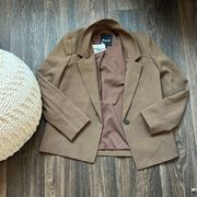 Madewell The Dorset Crop Blazer in Easygoing Crepe