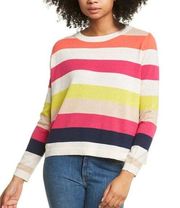 NWT ADYSON Parker multicolored stripped super Soft Sweater Medium