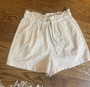 Paper bag Waist Shorts