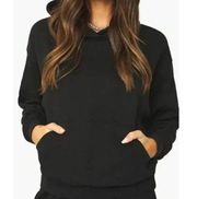 WeWoreWhat Oversized Hoodie BLACK SZ Small We Wore What Sweatshirt