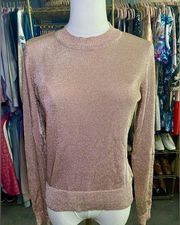 Bardot Metallic long sleeve Top/Sweater. Size 6 Preloved Gently Worn.