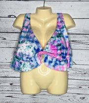 Decree NWT Size 3X Tie Dye Print Bathing Suit Swim Bikini Top
