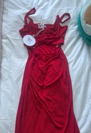 Princes Polly Red Maxi Dress