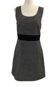 Emmelee Gray&Black Side Zip Dress Houndstooth Pattern Women Size Medium | 45-30