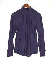 Avia 1/4 Zip Athletic Top Purple Small