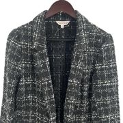 Nanette Nanette Lepore Plaid Open Front Blazer Jacket Size Medium New