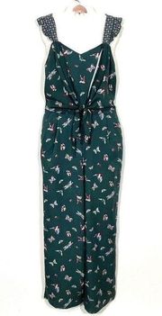 Matilda Jane Choose Your Own Path Evergreen Dream Jumpsuit Size Small