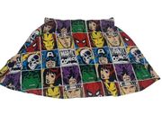 Marvel Comics Graphics Skater Skirt Cotton Blend RN# 71858 Women’s XL 17” Length