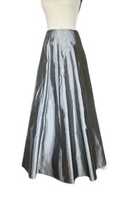 Vintage Silver full Maxi Skirt with underneath netting  Size 	11/12