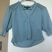 French Connection Blue Blouse