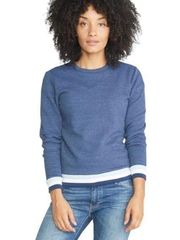 Marine Layer Jenny Crewneck Sweatshirt Twilight Carolina Blue S