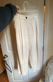 Linen Crème Pants