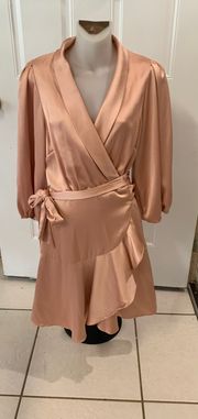 Large  Blush Wrap Dress