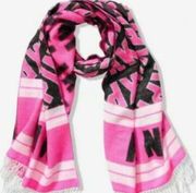 Pink Victoria's Secret logo blanket scarf 27x88