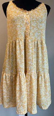 Yellow and White Floral Sundress