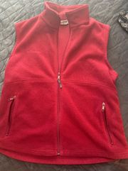 Light Red Fleece Vest