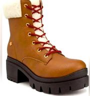 Juicy Couture Shoes | Juicy Couture Ceress Lug Boot | Color: Brown/Tan | Size: 9