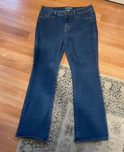 Juniors Size 17 Mid Rise Boot Cut Jeans