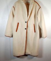 cozy sherpa long off white cost size extra large women