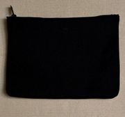 Triangl Swimwear black neoprene clutch pouch travel with black hardware NWOT