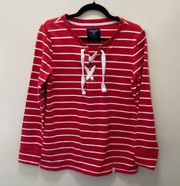 USPA Lace Up Nautical Tee