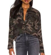 Rails Hunter buttondown Top in Forest Camo