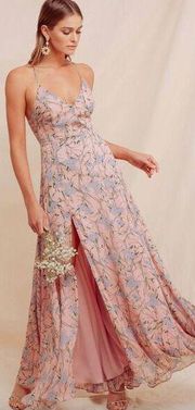 ASTR THE LABEL PANDORA FLORAL MAXI DRESS NWT