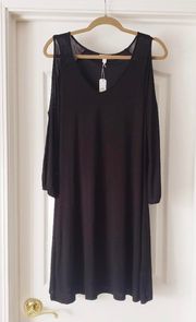 Black Cold Shoulder Dress