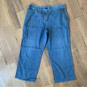 Talbots women’s blue cropped jeans size 12 petite