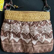 New with tags: Brown and tan beaded purse