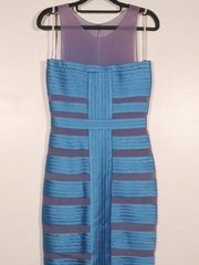 NWT Halston Heritage Blue Bodycon Dress