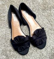 Brash size 9 black slip in mules taffeta