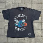 Vintage Style Charlotte Hornets Graphic Tee