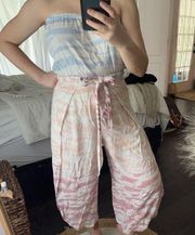 Ocean Drive Tie Dye Cropped Jumpsuit