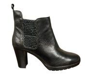 Bella Vita Womens US 10 Zana Heeled Ankle Boot Black Leather Platform BRAND NEW