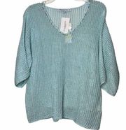 David Brooks V-Neck Knit Sweater NEW