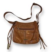 Brown Leather Fringe Bag