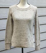 Willi Smith Button Back High Low Knit Wool Blend Sweater