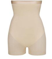 Skims Barely There Shaperwear High Waist Shortie In Sand