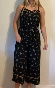 Black Floral Jumpsuit