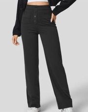 Halara High Rise Black Straight Leg Pants Size XS