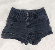 Black High Waisted Shorts