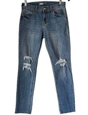 J1 Old Navy Boyfriend Distressed Distressed Stretch Jeans Size 0 24