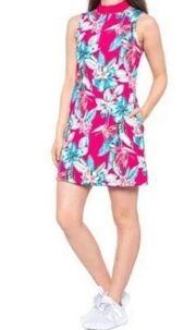 NWT TOMMY BAHAMA Women's 1/4 Zip Stand Collar Golf Dress size L