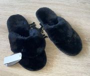 black slippers