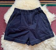 Vintage High Rise Pleated Shorts Ellen Tracy Company Black Vintage Shorts