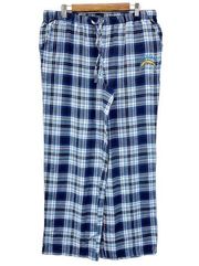 NEW NFL Los Angeles Chargers Womens XL Flannel Sleep Pants Blue Plaid Logo